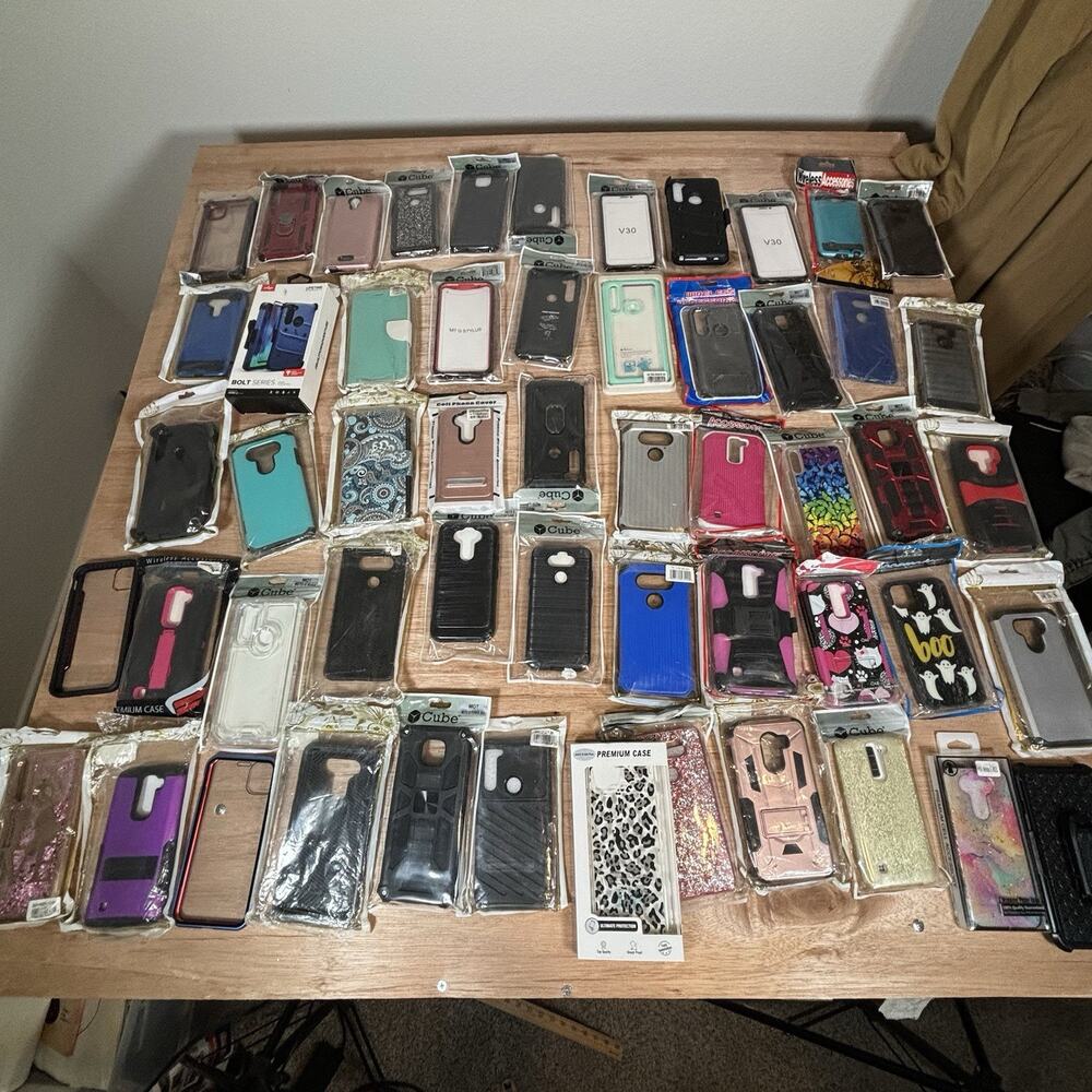 Bulk Lot Of Phone Cases Android Motorola LG Phone Cases Open Box - About 50 Case
